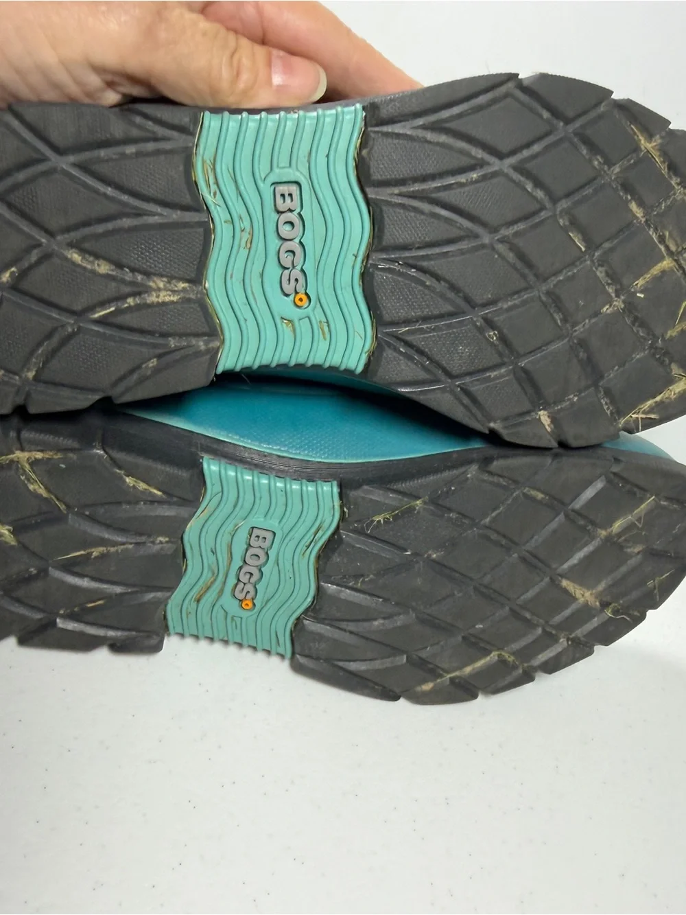 Bogs Amanda Slipboop Teal Rain Chelsea Boots - Waterproof Slip-On Womes size 8